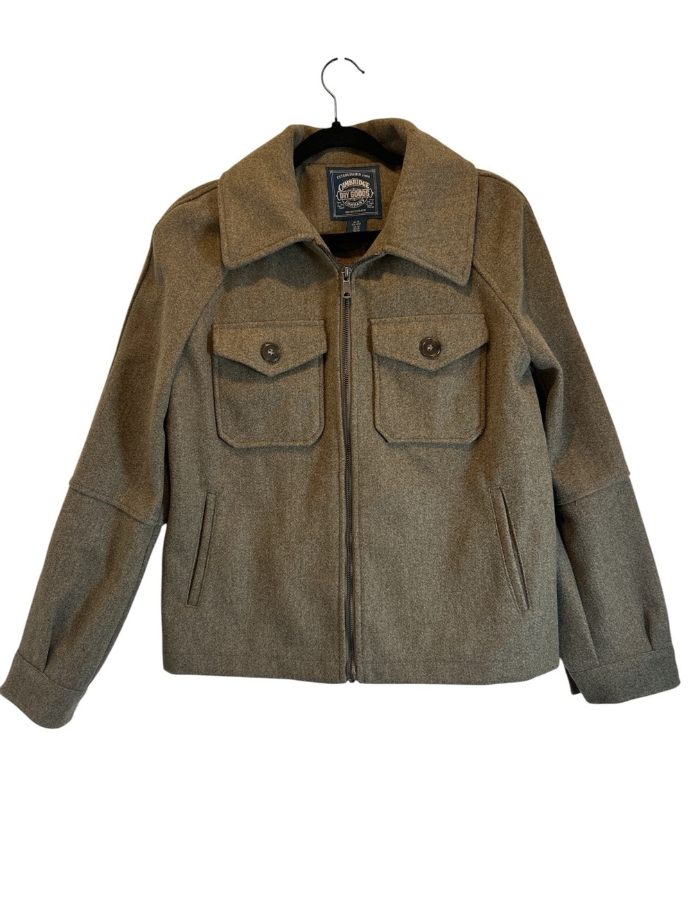 Cambridge Dry Goods Zip Front Jacket size M